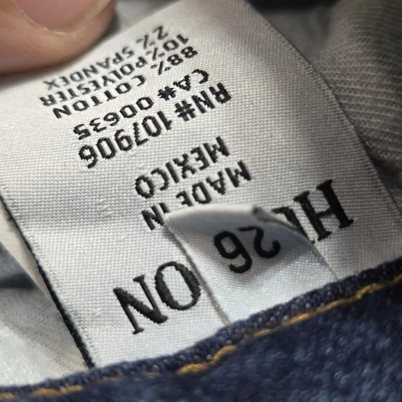 Hudson Jeans Womens 26 Dark Wash Distressed Skinny - Picture 10 of 14